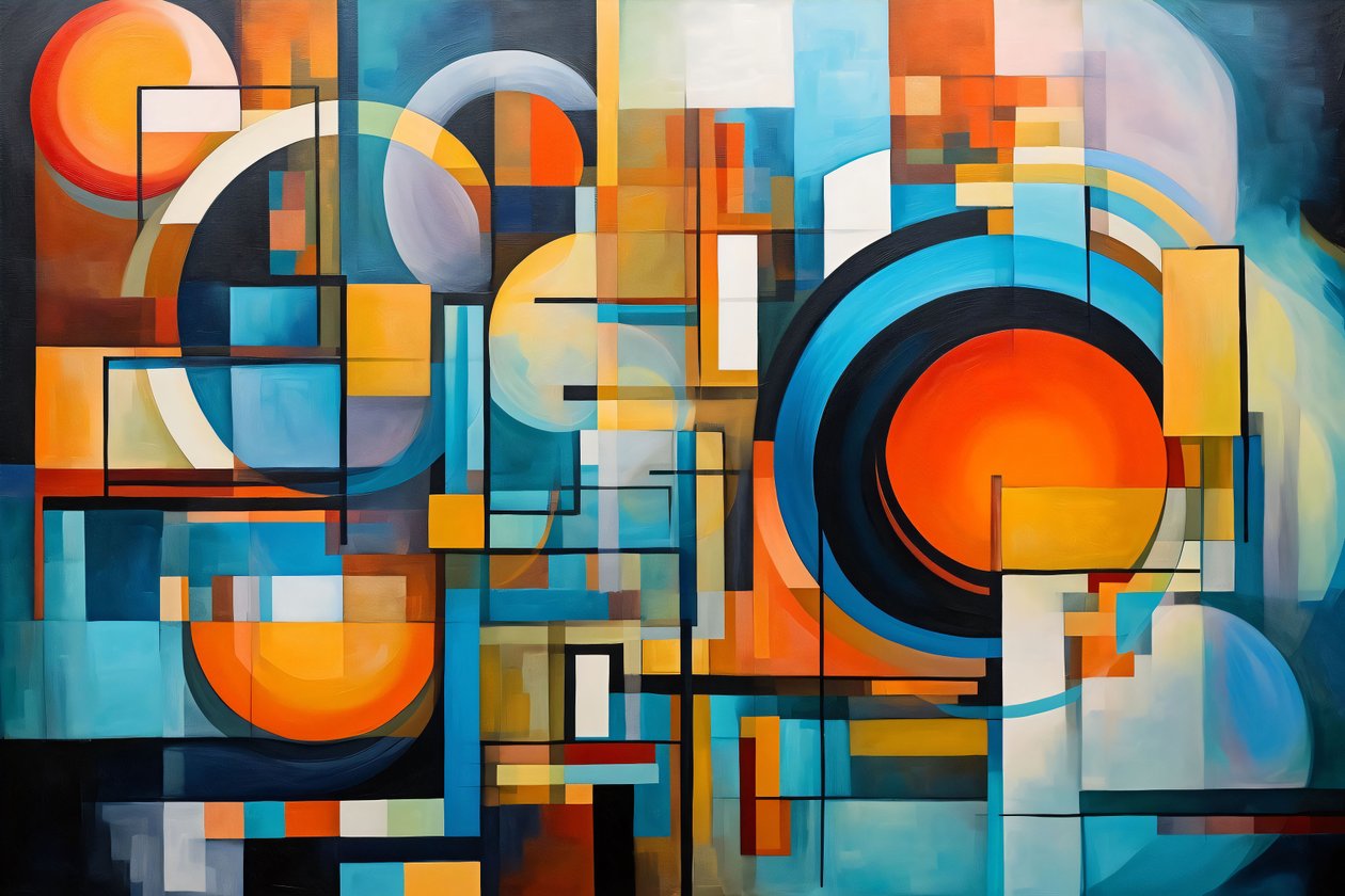 A spiral design, abstract composition, harmony & balance, large canvas prints von F. Abderrahim