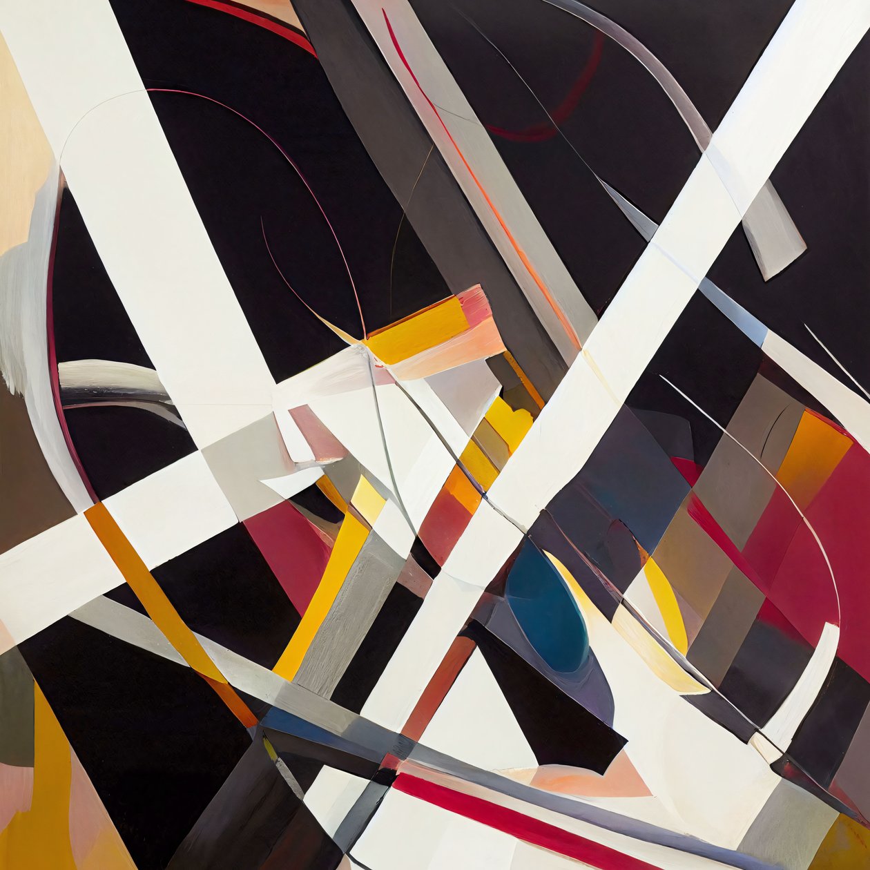 Abstrakte Farbspritzer Kreatives Design, Kunstdrucke auf Leinwand, moderne Wanddekoration von F. Abderrahim