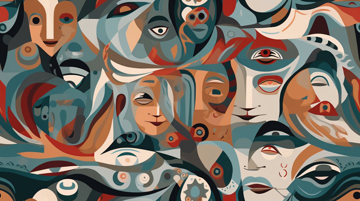 Surreal Figurative A Contemporary Abstract Masterpiece, Wanddekoration zum Verkauf von F. Abderrahim
