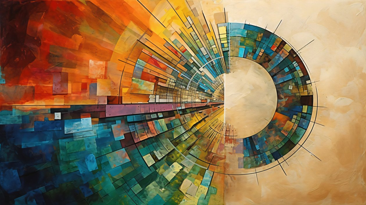 Lebendige abstrakte Malerei A Moderne Wandkunst, Custom Canvas Prints von F. Abderrahim