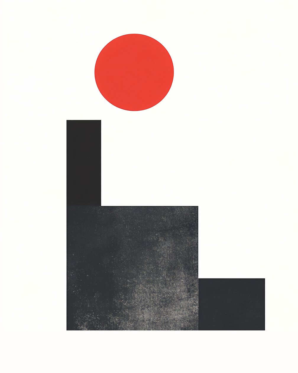 minimalistisches Grafikdesign-Plakat Schweizer Designer, klassische Wanddekoration von F. Abderrahim