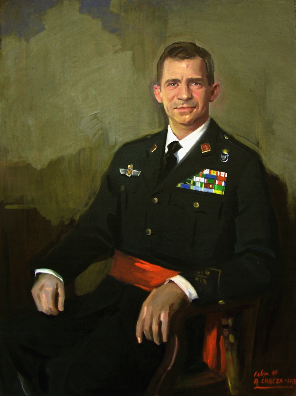 Porträt von Felipe VI. von Alejandro Cabeza