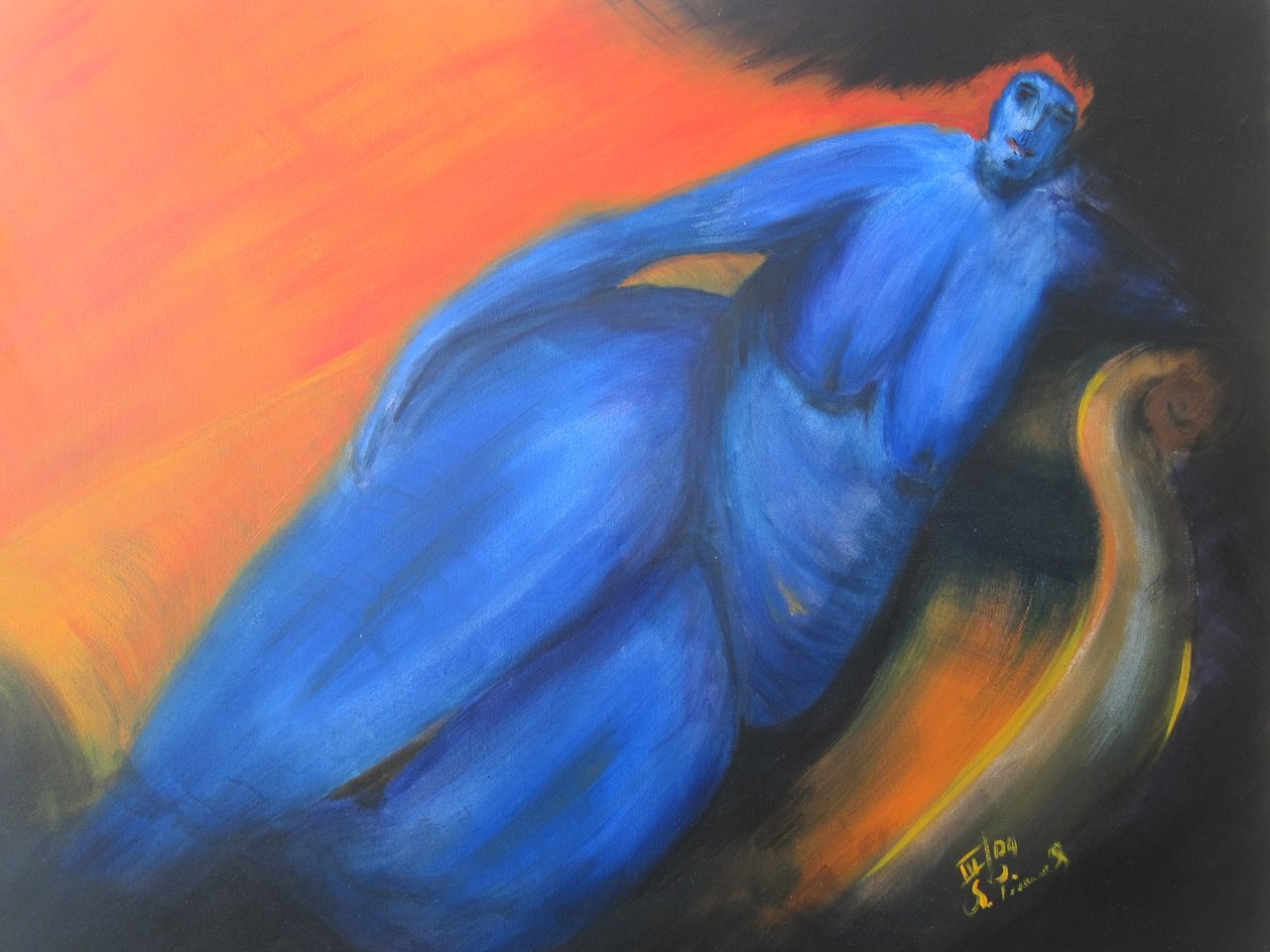 Die blaue Frau von Christian Piecuch