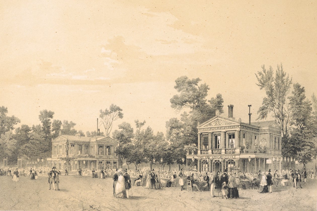 Cafe des Ambassadeurs, Champs-Elysees von A Provost