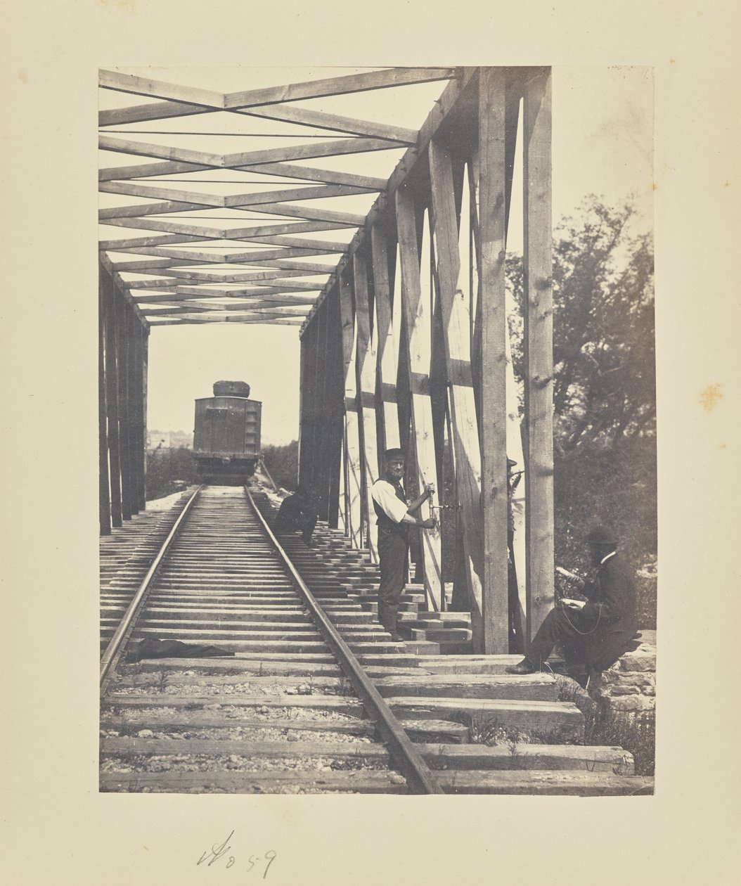 Zerstörung einer Fachwerkbrücke von A.J. Russell