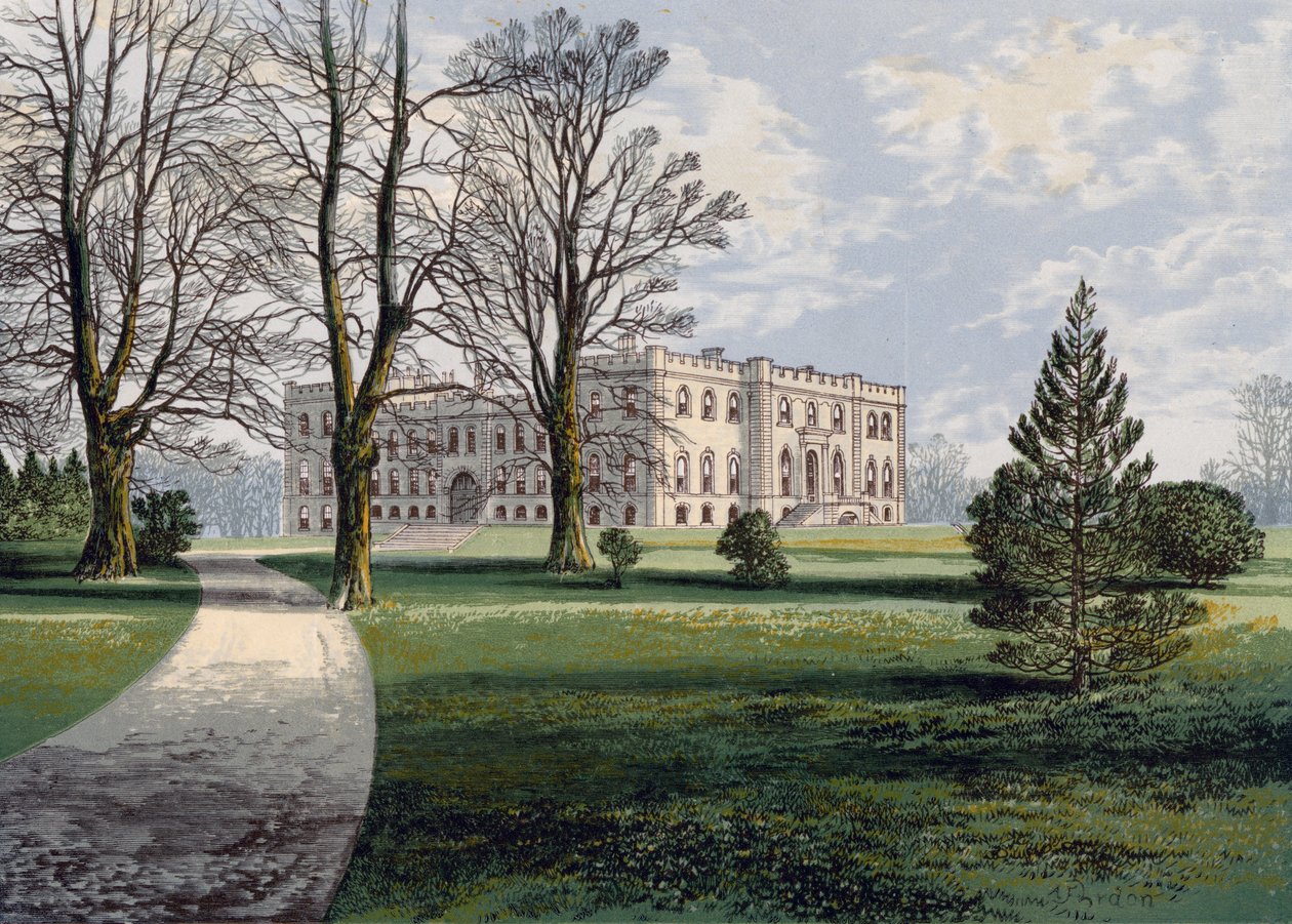 Kimbolton Castle, Cambridgeshire, spätes 19. Jahrhundert von A F Hydon
