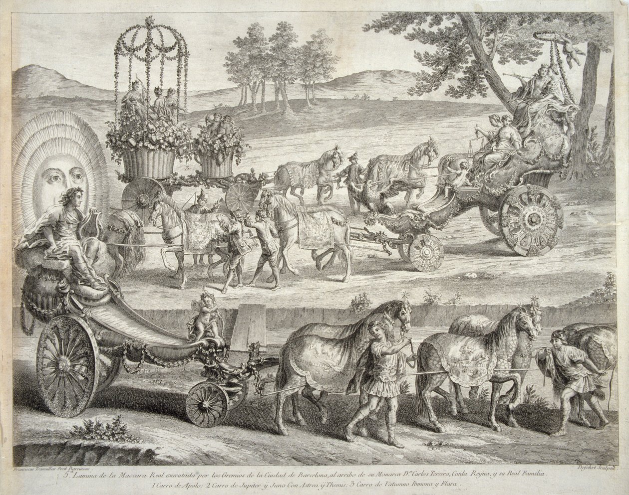 Der Wagen des Apollo, 1764 von A. J. De Fehrt