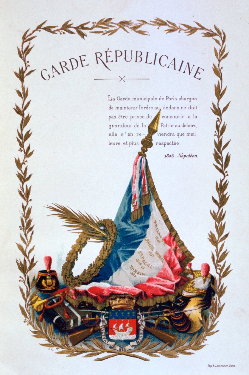 Republikanische Garde, 1887 von A. Lemercier
