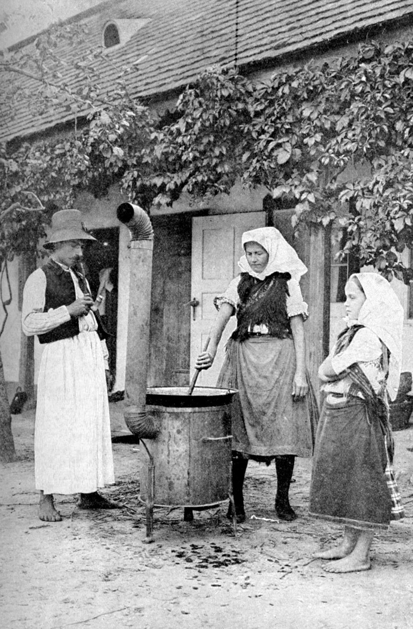 Geleeherstellung in Czinkota, Ungarn, 1922 von A. W. Cutler