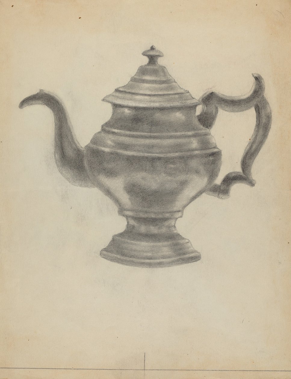Zinnteekanne von Aaron Dermansky