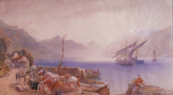 An einem italienischen Seeufer von Aaron Edwin Penley