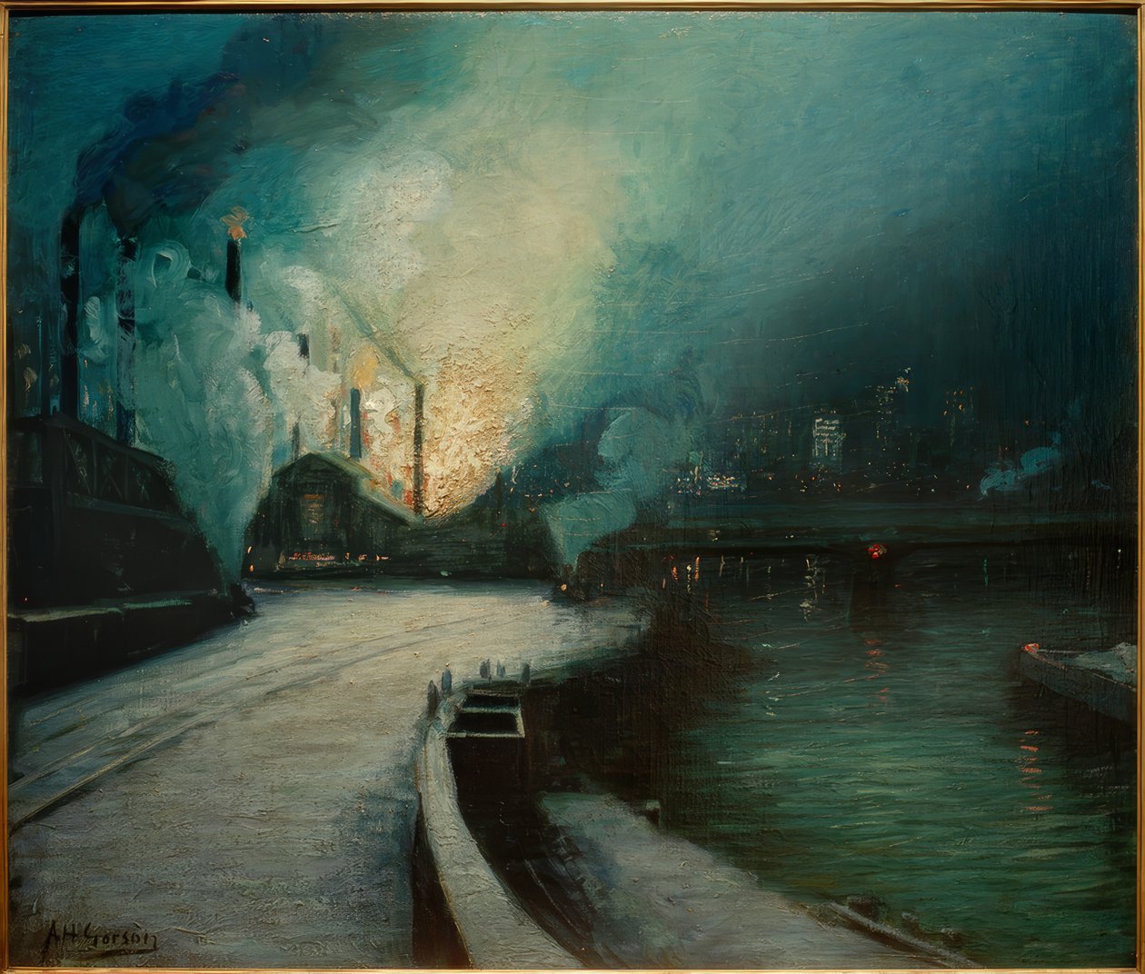 Industrieszene, Pittsburgh von Aaron Henry Gorson