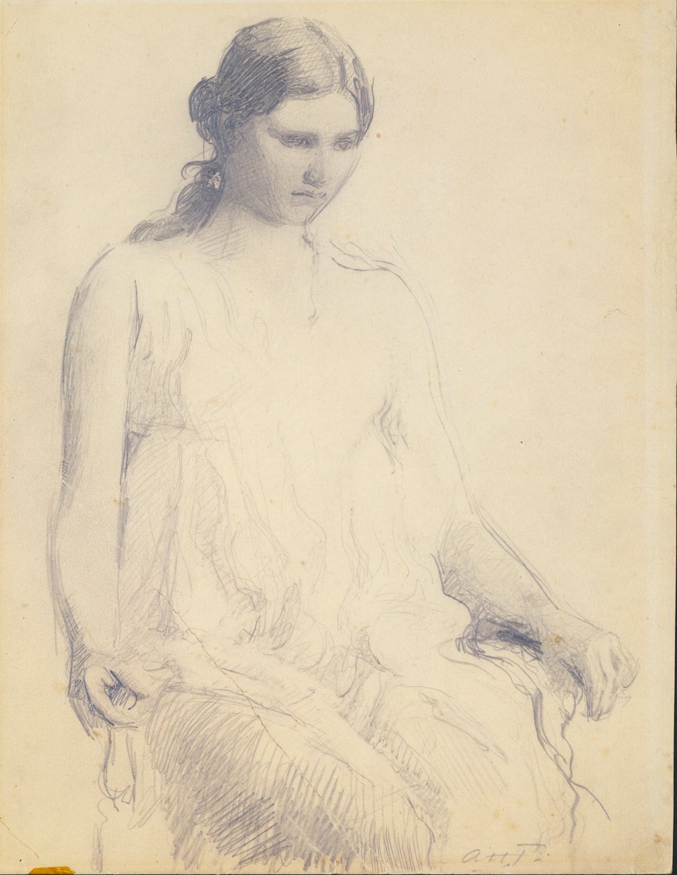 Studie einer jungen Frau von Abbott Handerson Thayer
