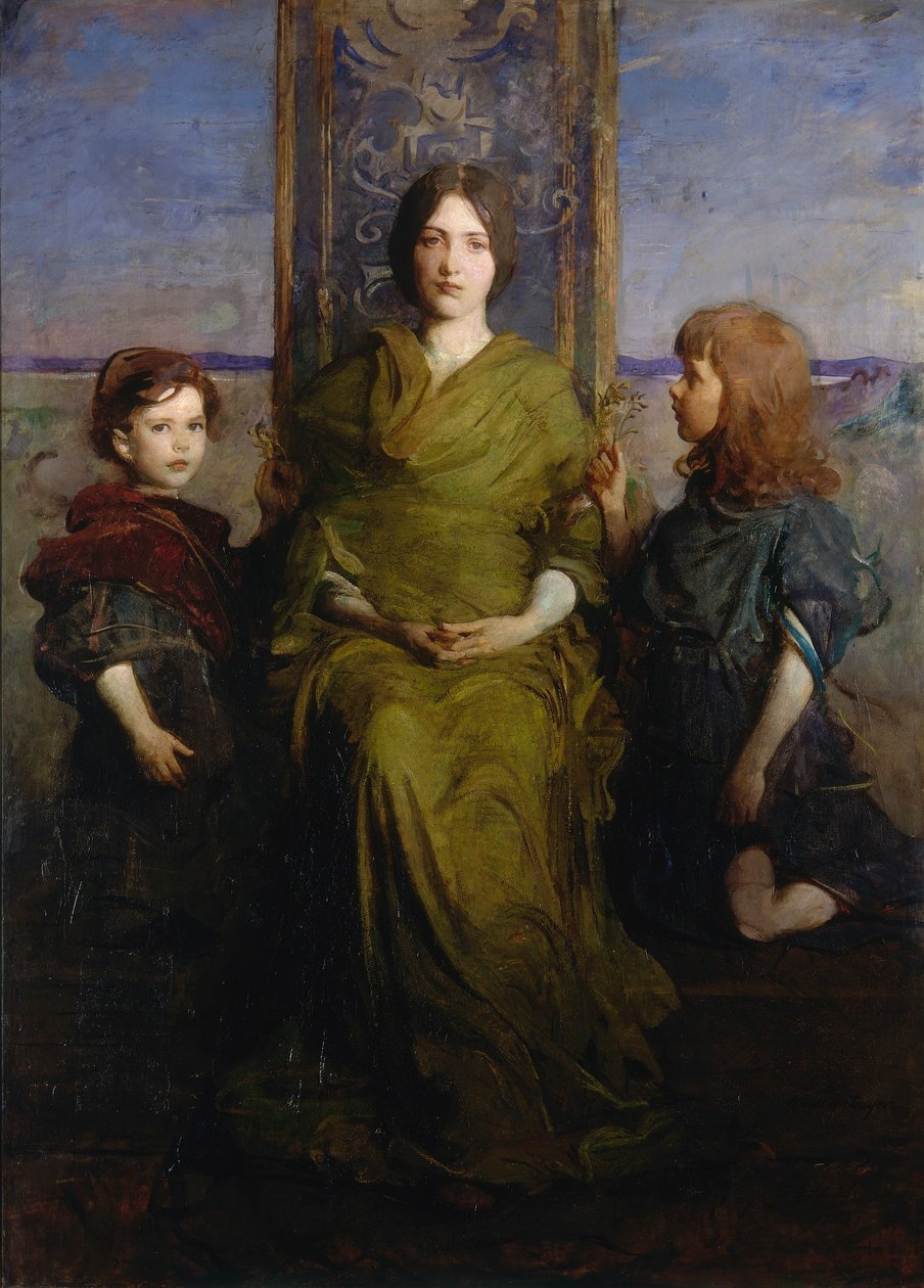 Thronende Jungfrau von Abbott Handerson Thayer