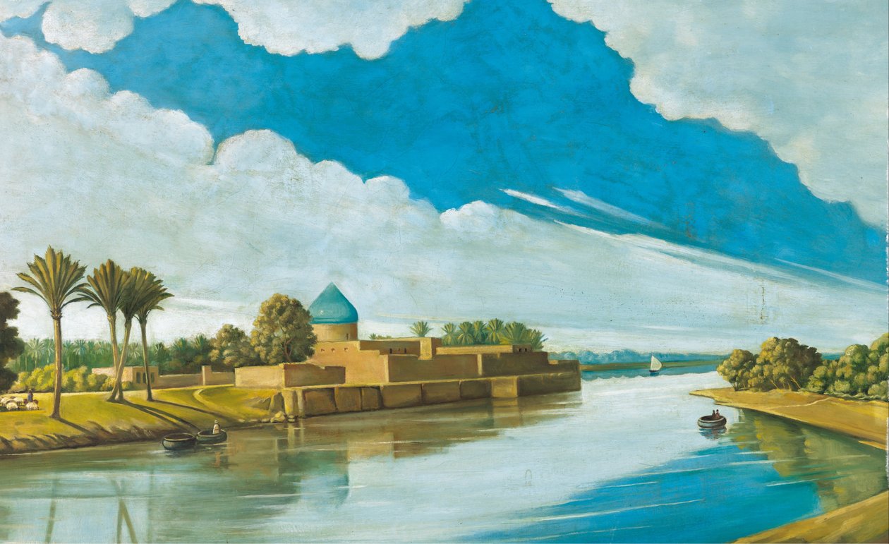 Flusslandschaft am Ufer des Tigris von Abdul Qadir al Rassam