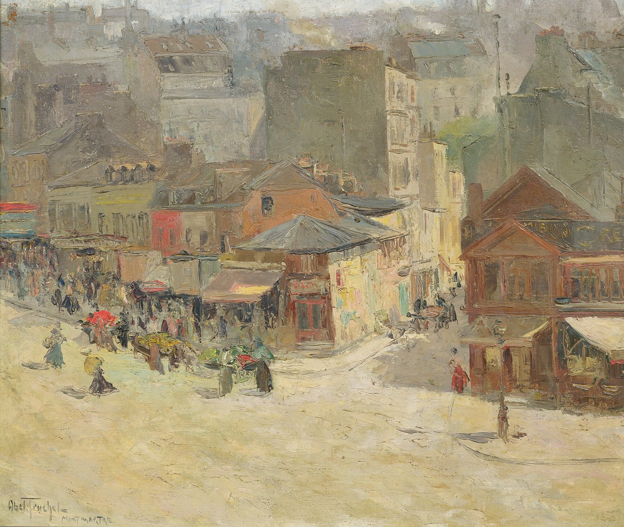 Straßenszene in Montmartre von Abel Truchet