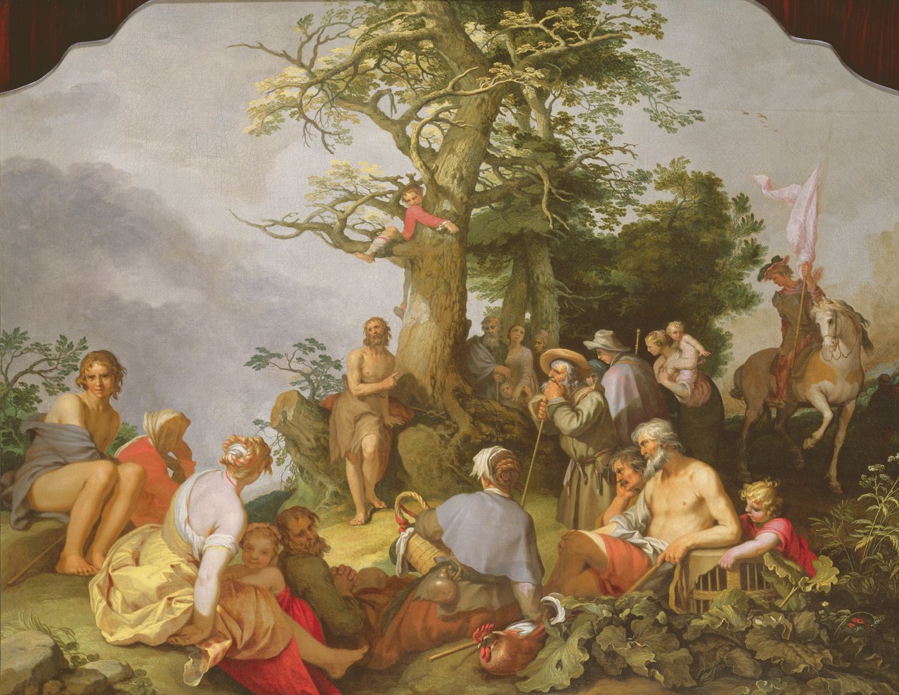 St. Johannes der Täufer predigt von Abraham Bloemaert