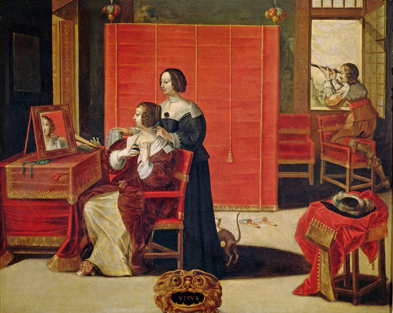 Die fünf Sinne - Sehen von Abraham Bosse