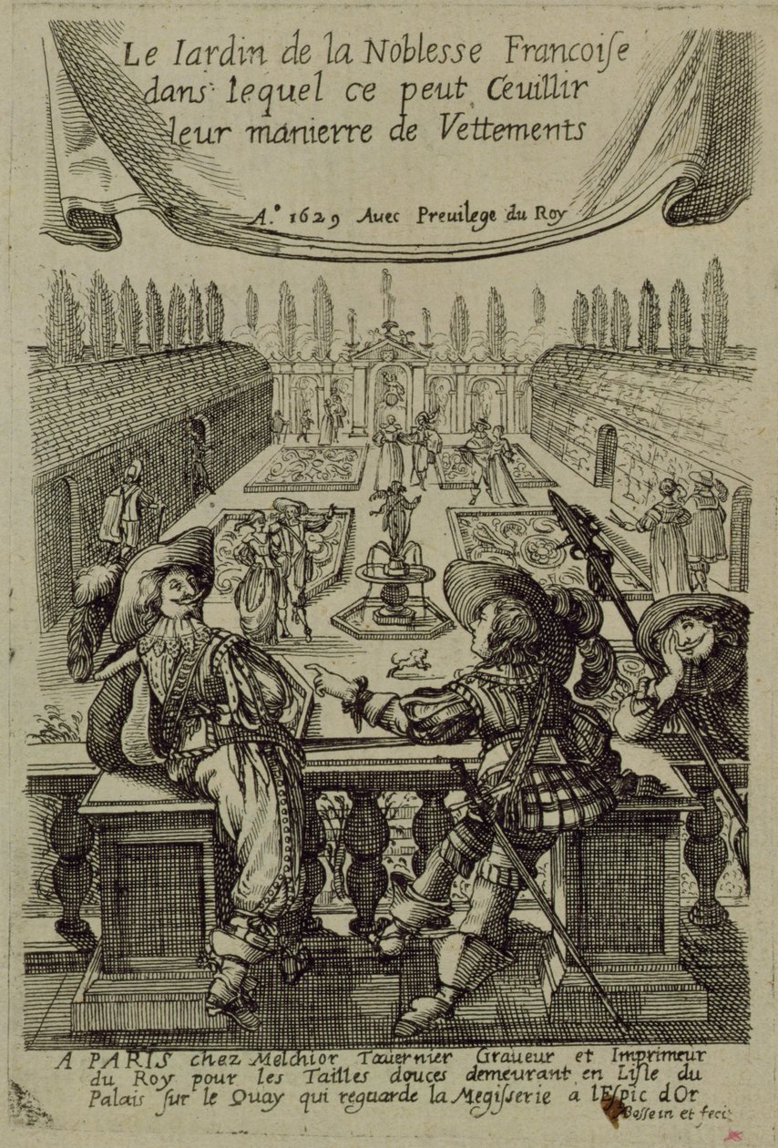 Der Garten des französischen Adels, ca. 1640 von Abraham Bosse