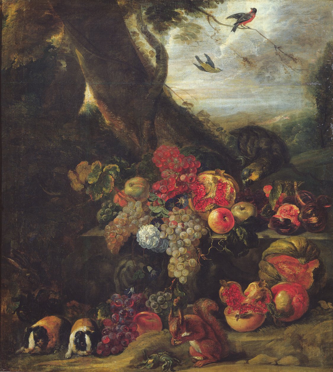 Früchte und Tiere von Abraham Brueghel