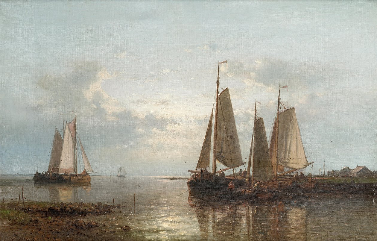 Abend an der Küste von Abraham Hulk