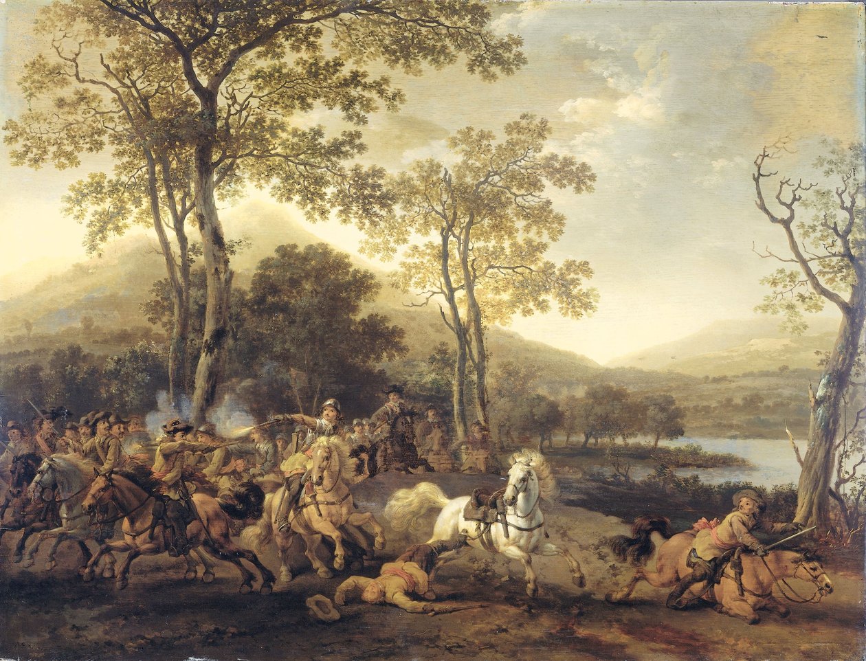 Kavallerieschlacht von Abraham van Calraet