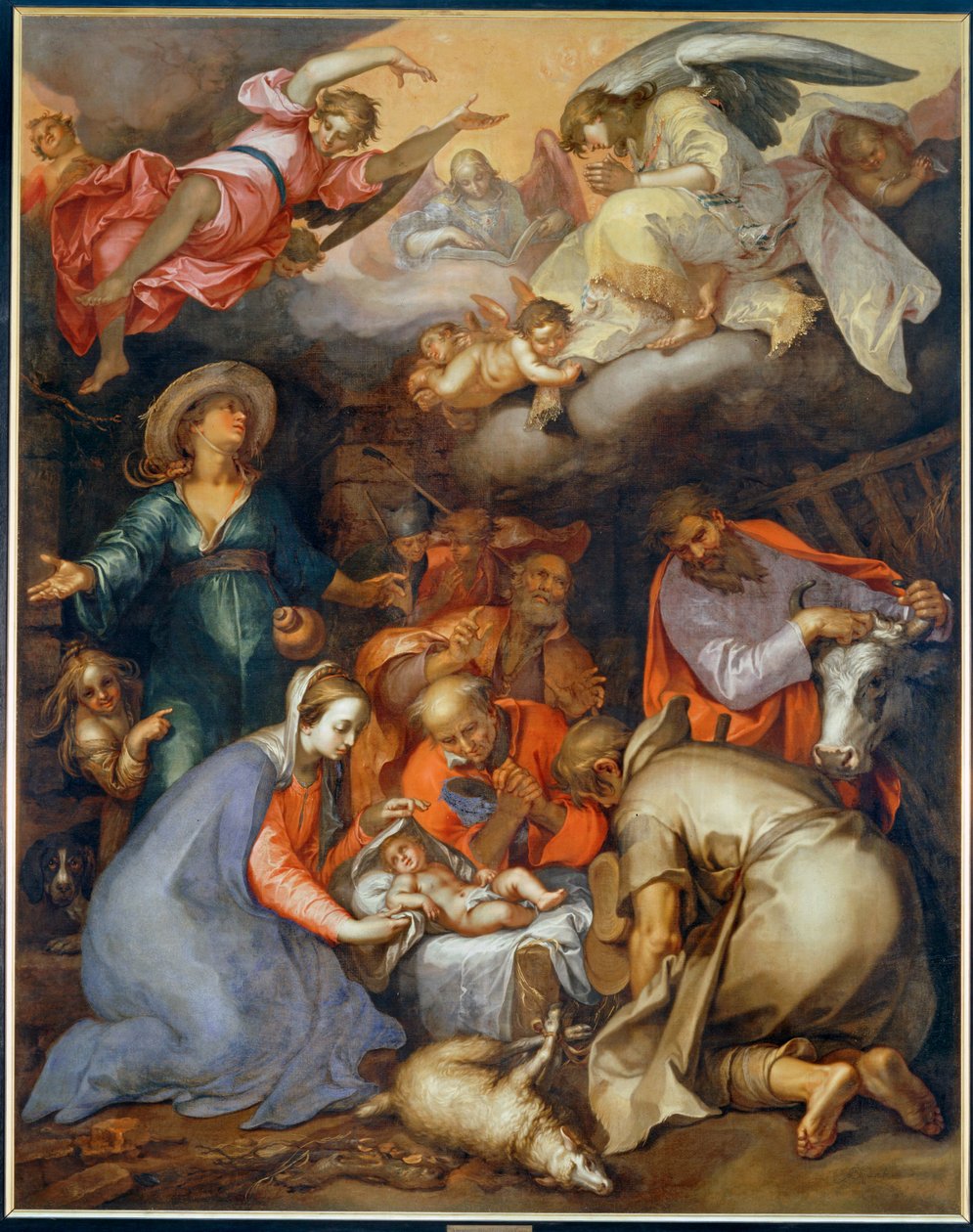 Anbetung der Hirten von Abraham Bloemaert