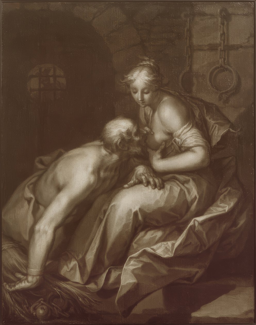Römische Nächstenliebe von Abraham Bloemaert