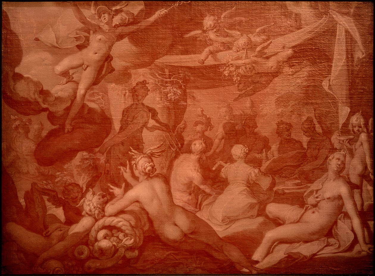 Göttermahl von Abraham Bloemaert