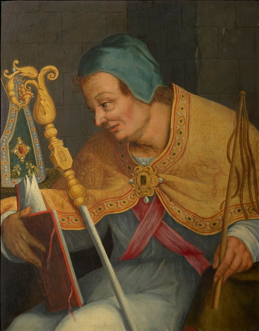 Heiliger Ambrosius, Erzbischof von Mailand von Abraham Bloemaert