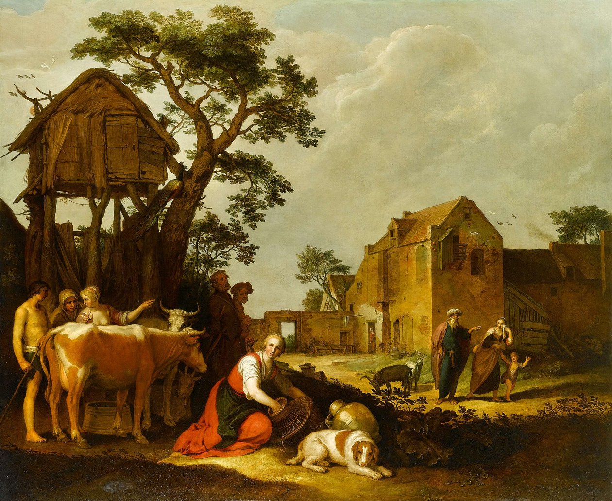 Die Vertreibung von Hagar und Ismael von Abraham Bloemaert