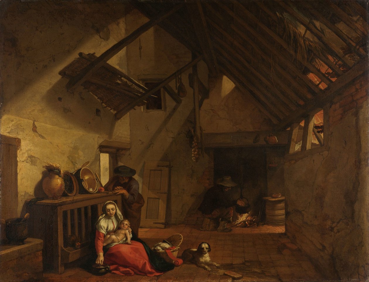Die Rast auf der Flucht nach Ägypten von Abraham Bloemaert