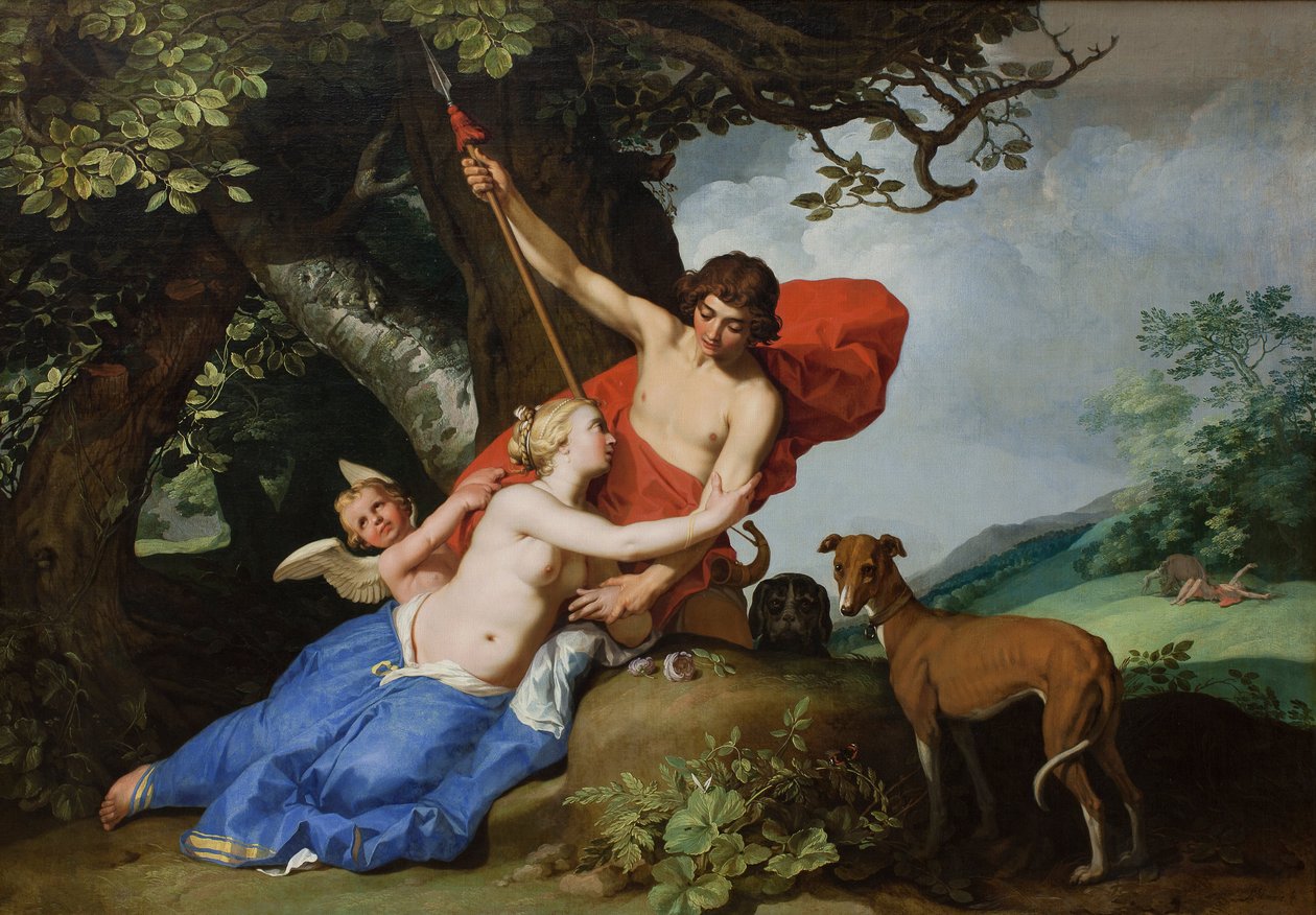 Venus und Adonis, 1632 von Abraham Bloemaert