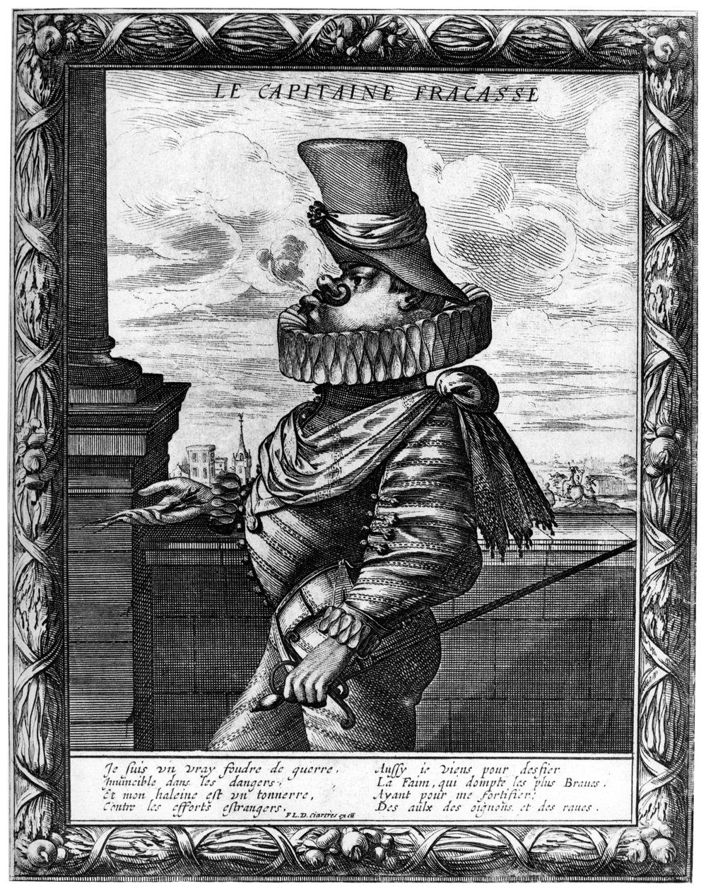 Capitaine Fracasse, um 120-1670, 1924 von Abraham Bosse