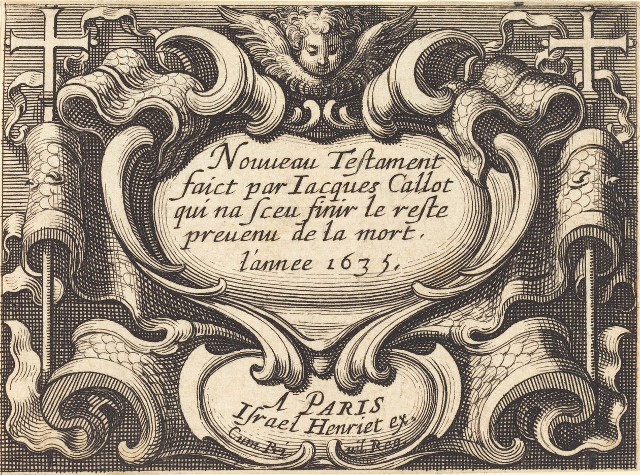 Frontispiz für Callots "Das Neue Testament" von Abraham Bosse