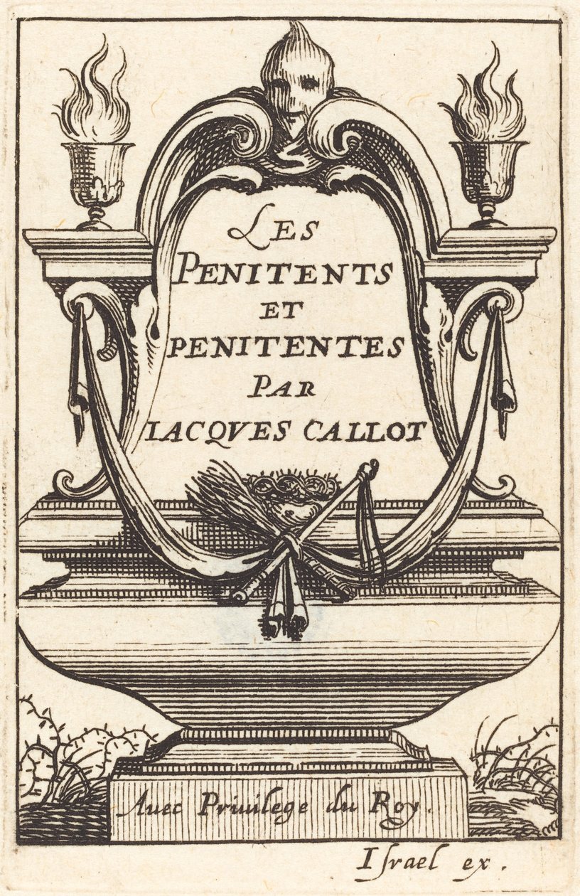 Frontispiz für Callots "Die Büßer" von Abraham Bosse