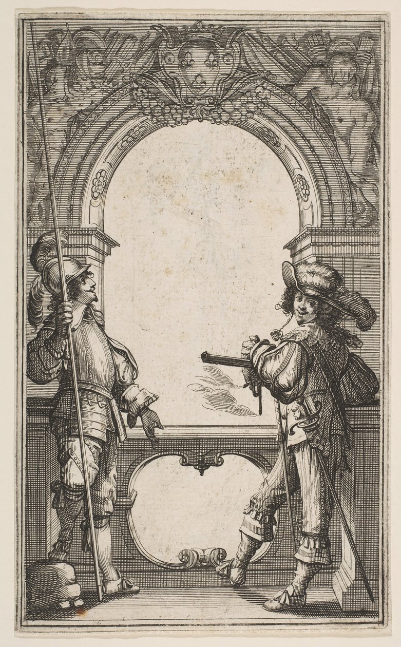 Frontispiz zu Les Gardes Françaises, 1632 von Abraham Bosse