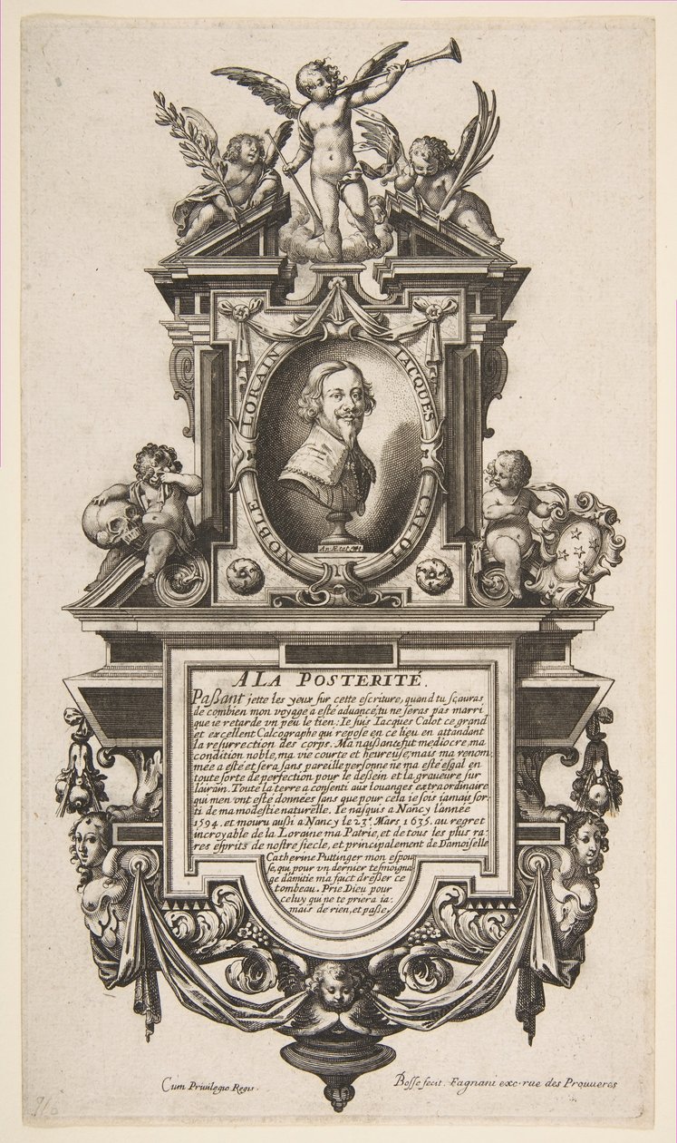 Porträt von Jacques Callot von Abraham Bosse
