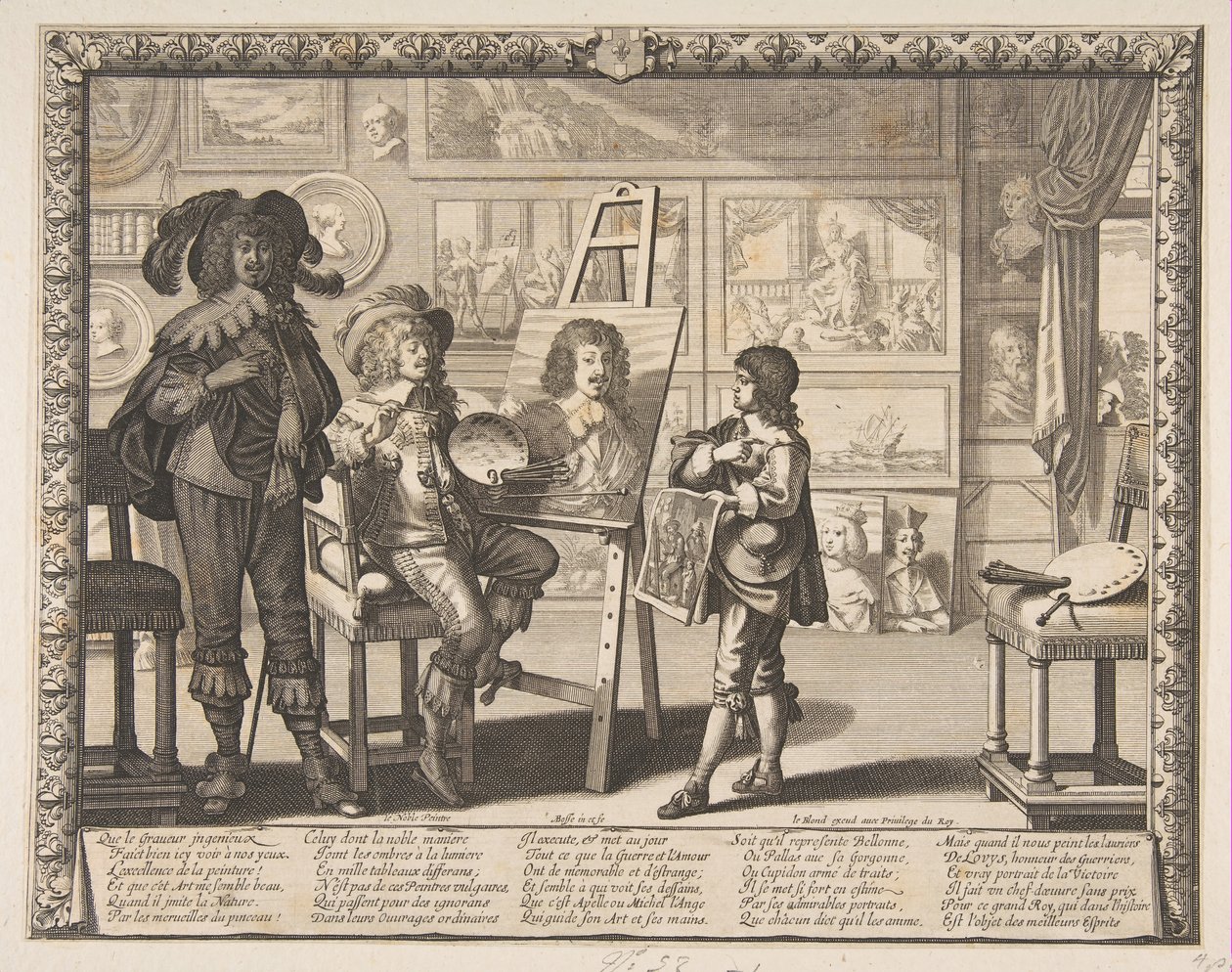 Der Maler, ca. 1642 von Abraham Bosse