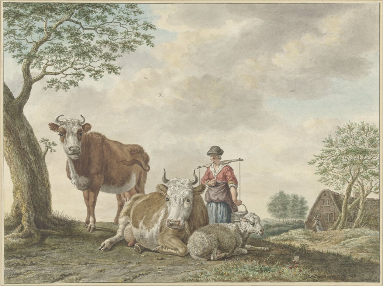Milchmädchen von Abraham Delfos