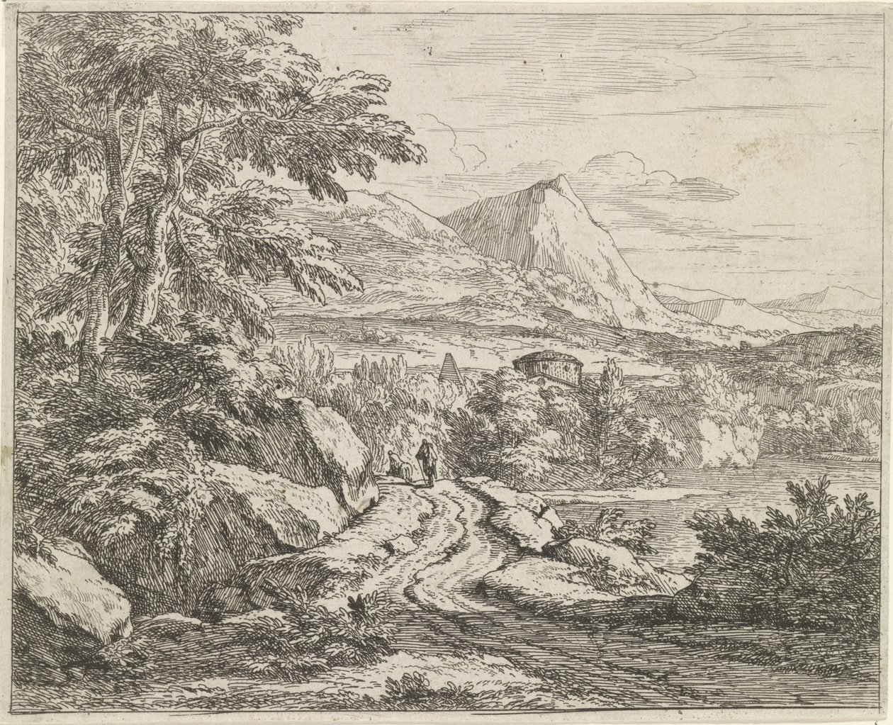 Weg entlang der Felsen
Landschaften (Serientitel) von Abraham Genoels