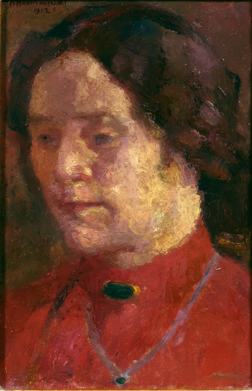 Porträt der Frau des Künstlers von Abraham Hermanjat