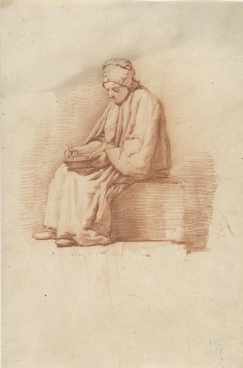 Sitzende Frau von Abraham Johannes Ruytenschildt