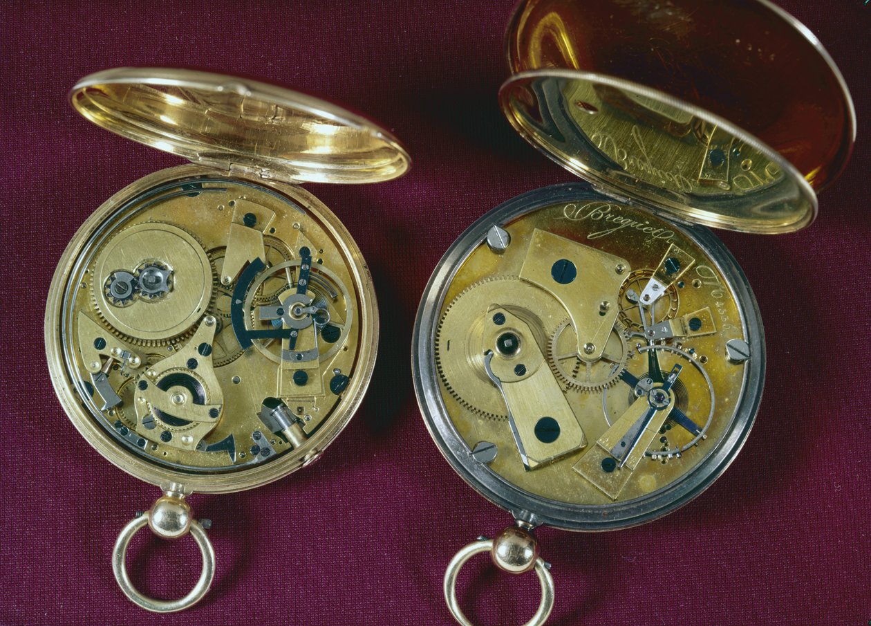 Zwei Uhren, hergestellt in Paris von Abraham Louis Breguet
