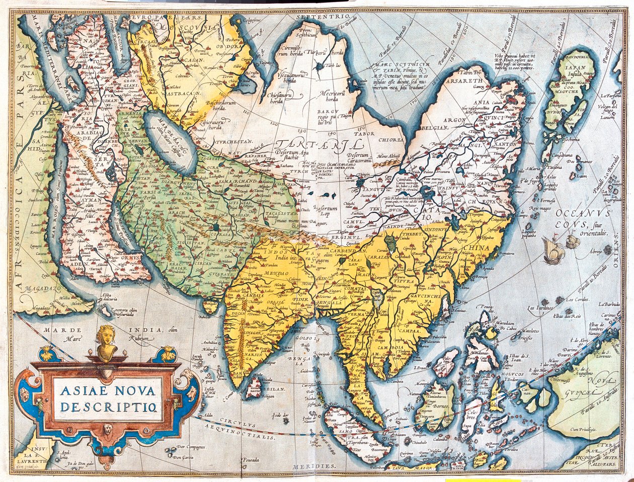 Asien von Abraham Ortelius