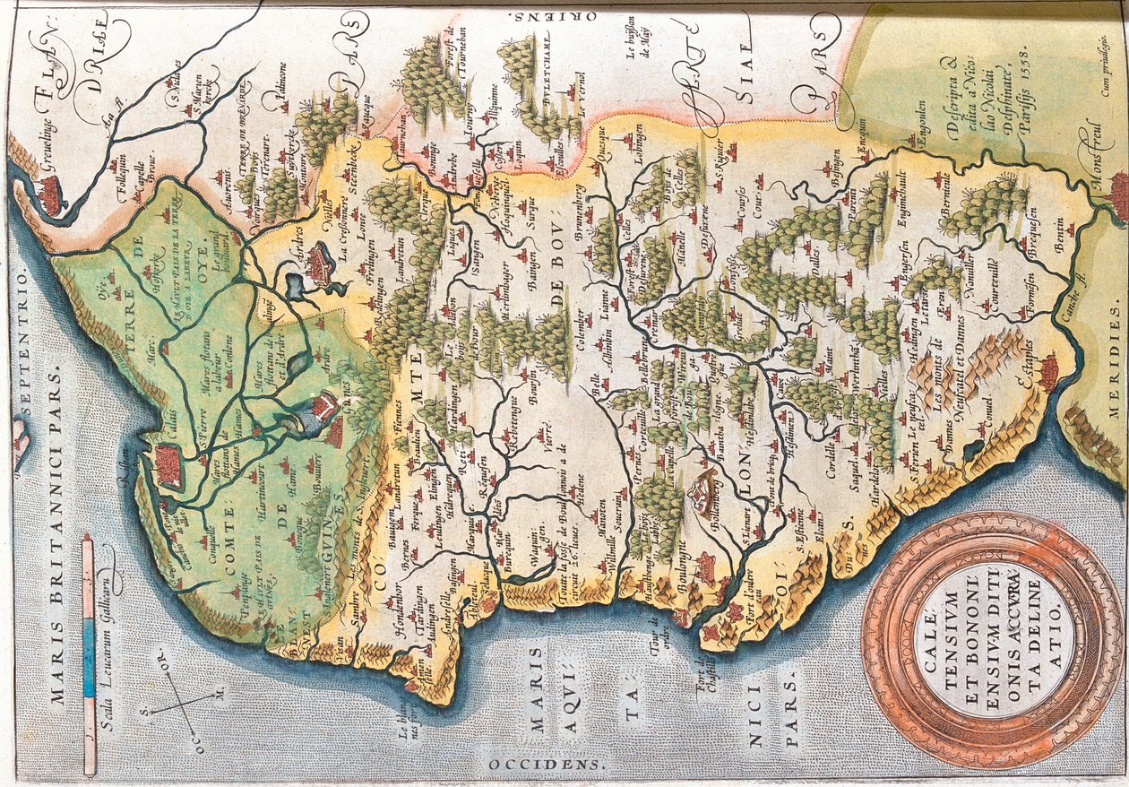 Nord-Pas-de-Calais, Frankreich von Abraham Ortelius