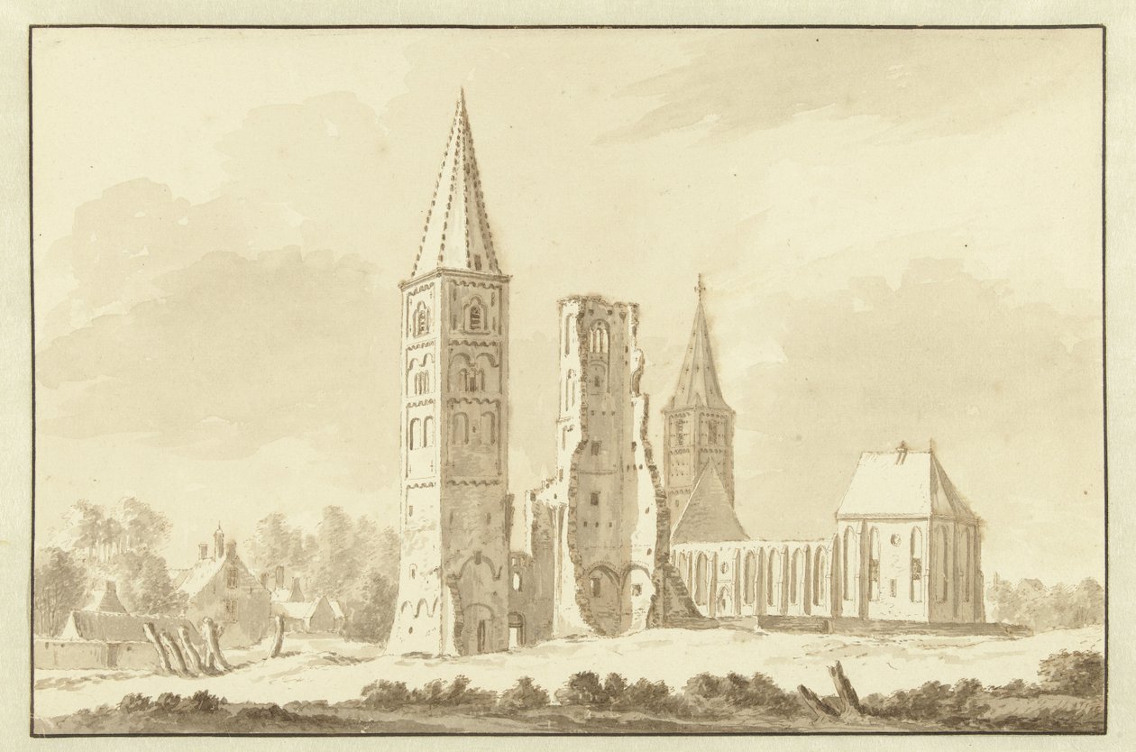 Abtei von Egmond von Abraham Rademaker