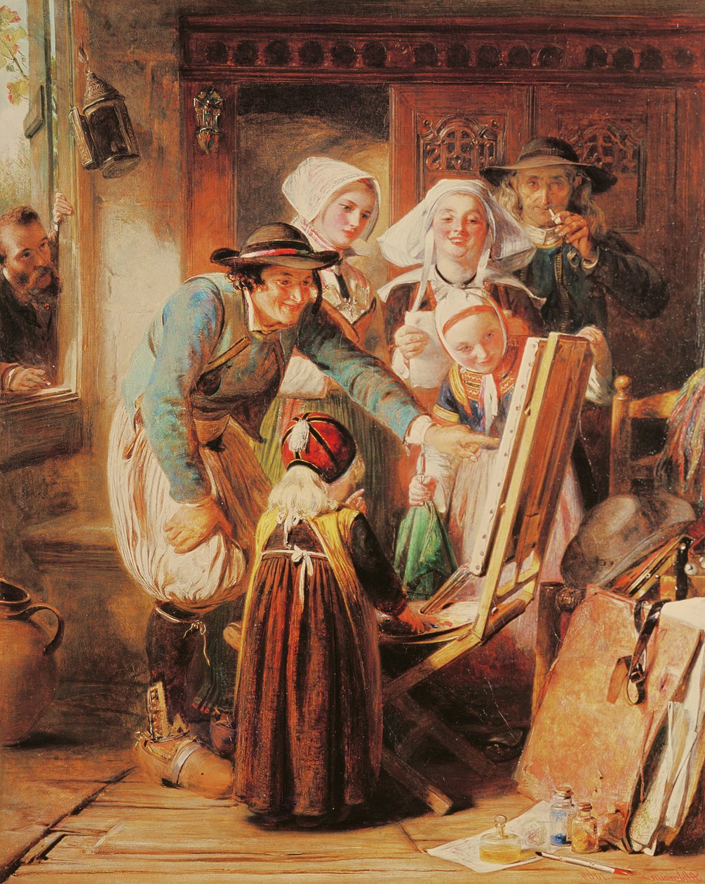 Kunstkritiker in der Bretagne, 1860 von Abraham Solomon