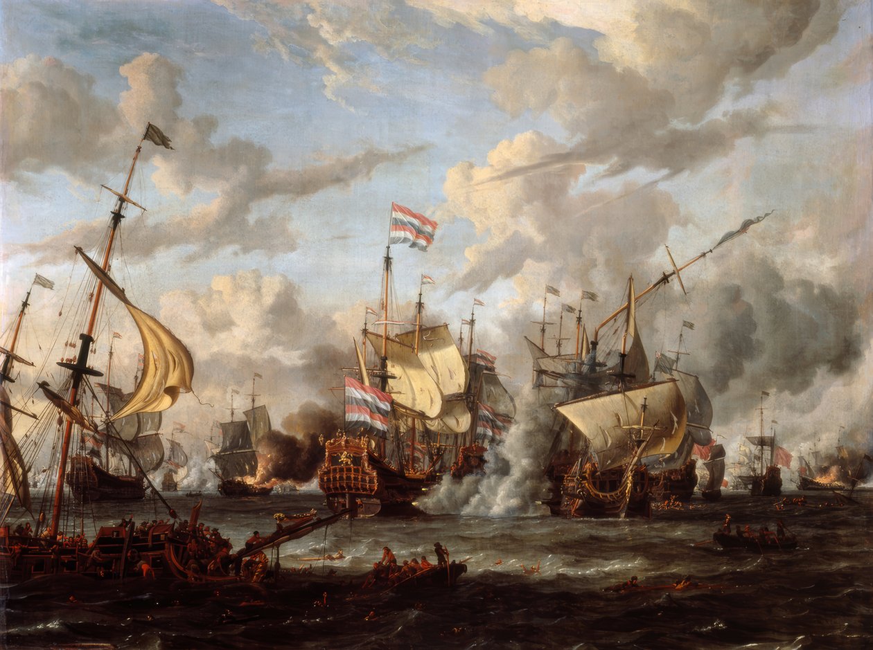 Die Seeschlacht bei Texel von Abraham Storck