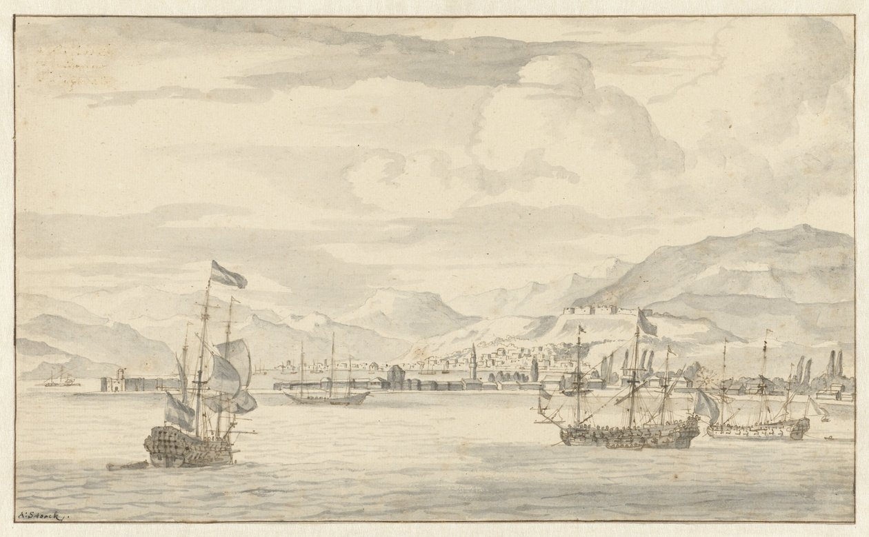 Ansicht von Smyrna (Izmir) von Abraham Storck